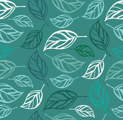 Hand drawn doodle floral pattern background