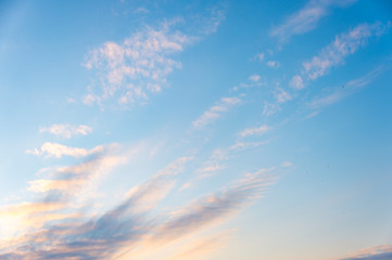 clouds in the sky during sunset