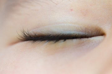 Close-up of children's eyes