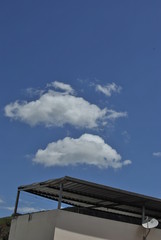 blue sky and clouds