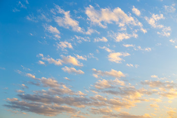 clouds in the sky during sunset