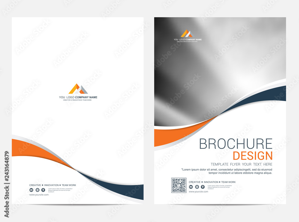 Canvas Prints brochure template flyer design vector background