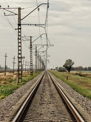 Obraz premium Train in the distance in front of me