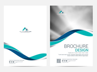 Brochure template flyer design vector background