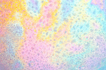 Abstract pastel rainbow iridescent pearlescent texture background