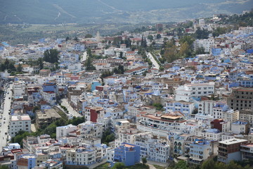 A magnificent view of Chefchaouen town in northern Morocco.