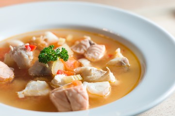 Klare Fischsuppe