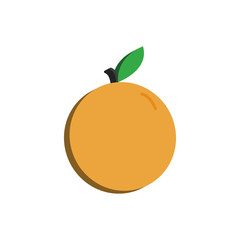 orange 3d icon. colored vector design illustration