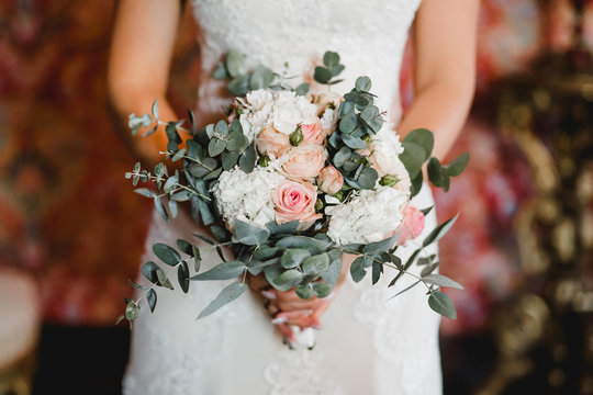 Fototapeta wedding flowers bride bouquet decor