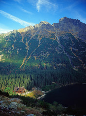 Mountains shelter in Morskie Oko, Tatry Mountains, Poland © Maciej