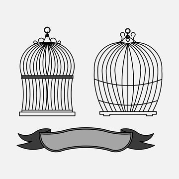 cages for birds, old cells