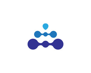 Fototapeta na wymiar Molecule symbol logo template vector illustration design