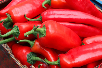 Ripe red peppers