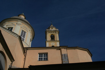 Fototapeta na wymiar tower of the church, architecture, tower, religion, building, sky,blue