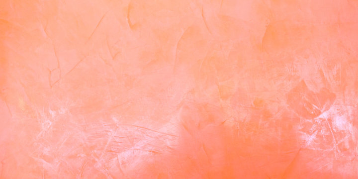 Coral colored shiny wall texture for background