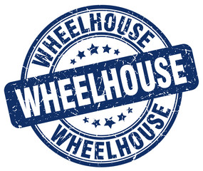 wheelhouse blue grunge stamp