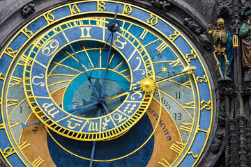 Fototapeta na wymiar Astronomical Clock in Prague, Czech Republic