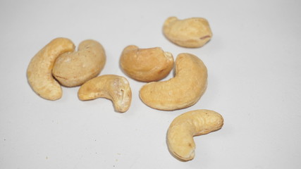 Cashew nut on white background 2