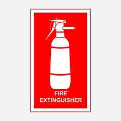 fire extinguisher sign, security