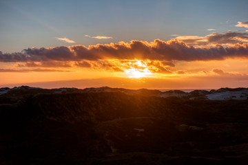 Fototapeta premium Wydmy na północnofryzyjskiej wyspie Amrum w Niemczech
