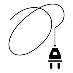 Power Plug With Wire Icon
