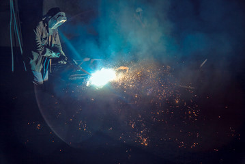 Welder weld metal structure