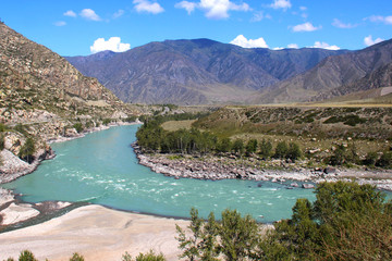 Katun river. Altai