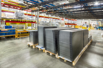 Metal shelves for storage racks. Products of the plant for the production of metal profiles,...