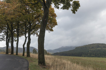 Rhönblick im Herbst