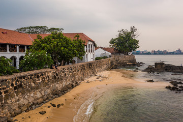 Scenic view from walls of fort Galle, Sri Lanka