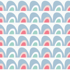 Vector rainbow seamless repeat pattern