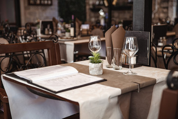 view of restaurant in kotor, montenegro