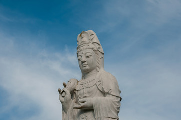 Fototapeta na wymiar Statue in Budha Eden Park, in Portugal