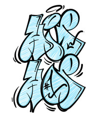 Hip Hop graffiti lettering 