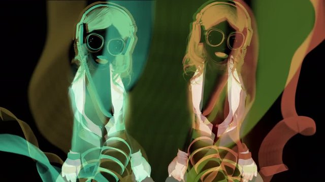 ultra violet disco glow gogo dancer female raver