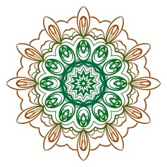 Vector Floral mandala. Vintage decorative elements. Vector illustration