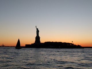 Statue of Liberty Sunset