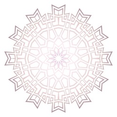 Mandala Style Vector Shapes. Decorative Cicle ornament. Floral design