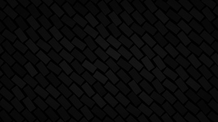 Abstract background of diagonally arranged rectangles in black colors