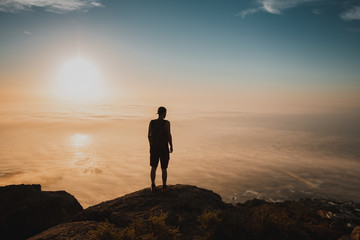 Man in the top of the mountain
