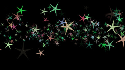 Background of multi-colored stars. Abstract background pattern.