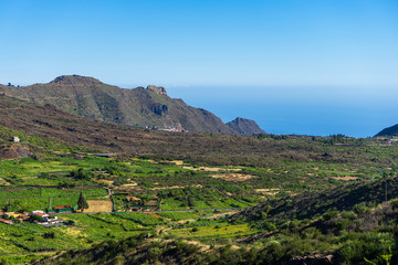 Fototapeta na wymiar Valley of Montanas Negras. Viewpoint Mirador del Teide. Tenerife. Canary Islands. Spain.