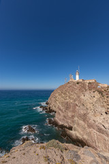 Fototapeta na wymiar view of the lighthouse of Cabo de Gata