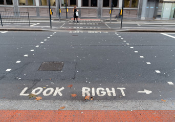 Look right or left