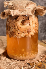 Russian soft drink Kvass