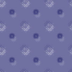 Seamless background pattern with various colored circles.