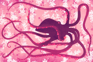 Pink Octopus - 243199008