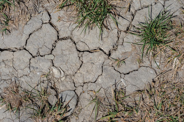 Desert landscape background global warming concept. Dry soil texture background. Dry landscape. Dry...
