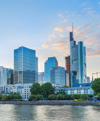 Sunset over Frankfurt-am-Main