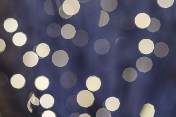 abstract uneven bokeh, garlands of different colors